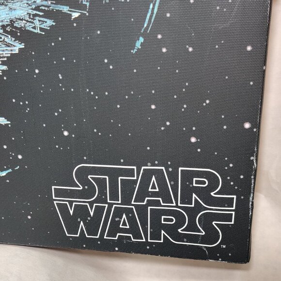 Star Wars Death Star II Canvas 22 x 22 in Return of the Jedi Light Up Disney - Picture 12 of 16